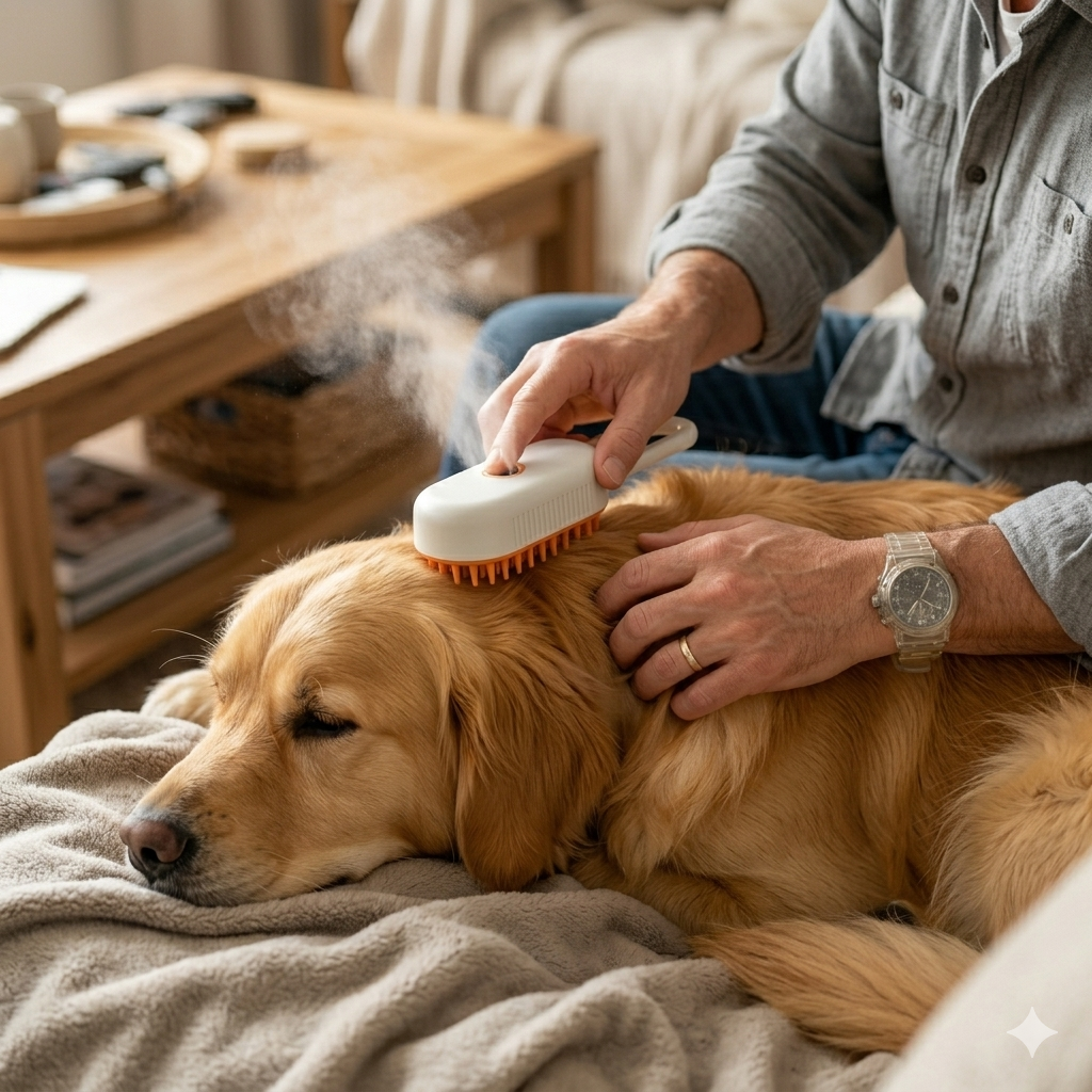🐾 ADDIO PELI OVUNQUE IN CASA La soluzione semplice per rimuovere peli, sporco e nodi senza stress per il tuo animale