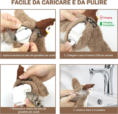 "L'unico gioco che tiene il tuo gatto impegnato per ore! 🐦"