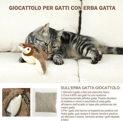 "L'unico gioco che tiene il tuo gatto impegnato per ore! 🐦"
