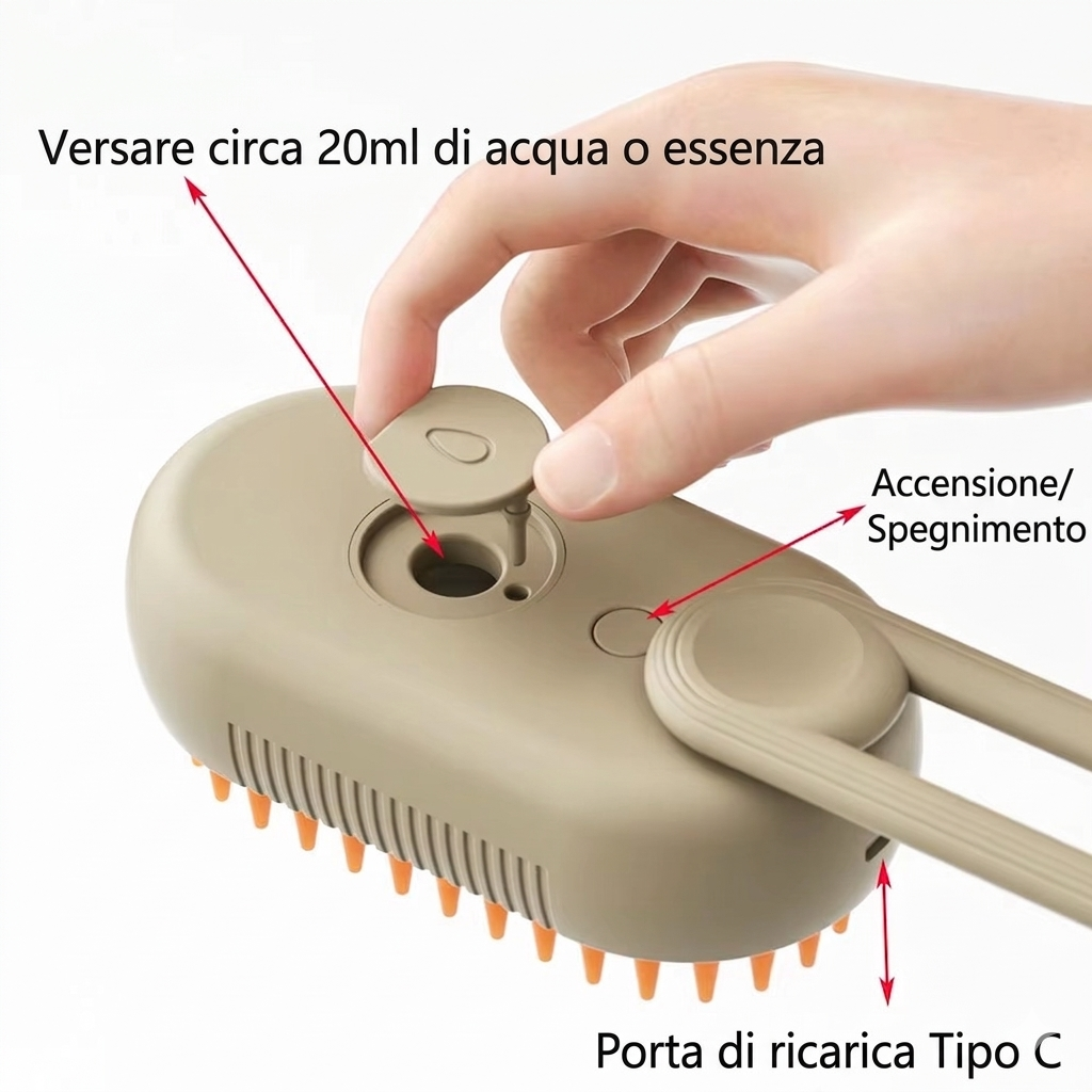 🐾 ADDIO PELI OVUNQUE IN CASA La soluzione semplice per rimuovere peli, sporco e nodi senza stress per il tuo animale